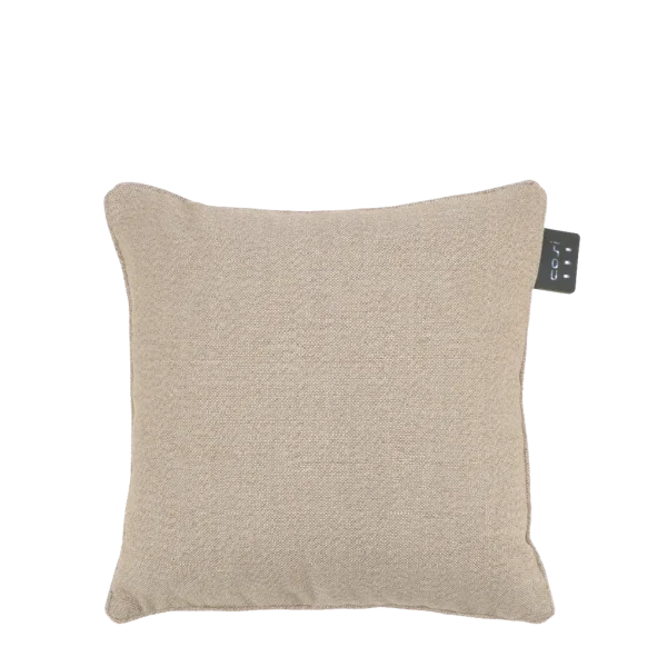 COSI FIRES Cosipillow Knitted varmepude, m. genopladeligt batteri, kvadratisk - natur stof (50x50)