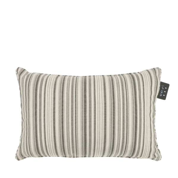 COSI FIRES Cosipillow Striped varmepude, genopladeligt batteri, rektangulær - hvid/sort stof (40x60)