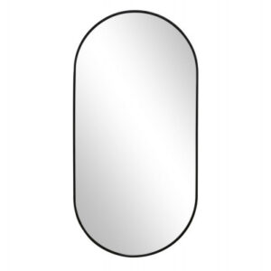 Callisto Ovalt Spejl - 70x130 cm Sort