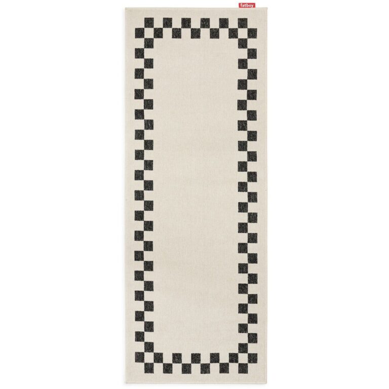 Carpretty Catwalk Check Gulvtæppe 80x200 cm Antracit/Creme