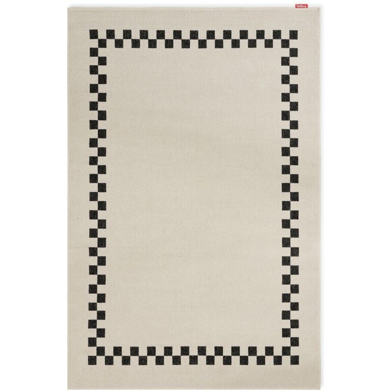 Carpretty Petit Check Gulvtæppe 160x230 cm Antracit/Creme