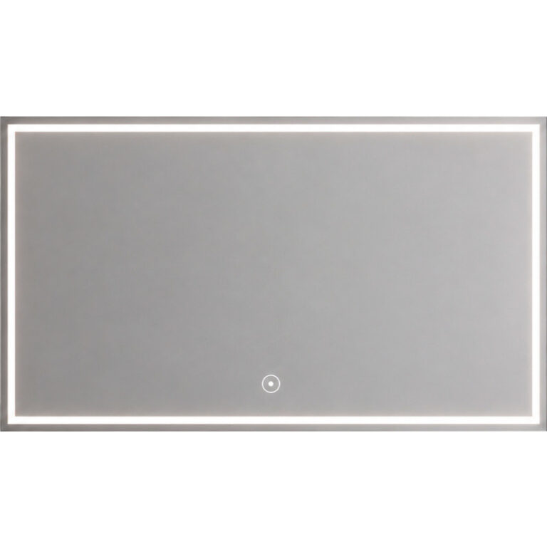 Cassøe Luca spejl med lys, dæmpbar, touch, 120x80 cm