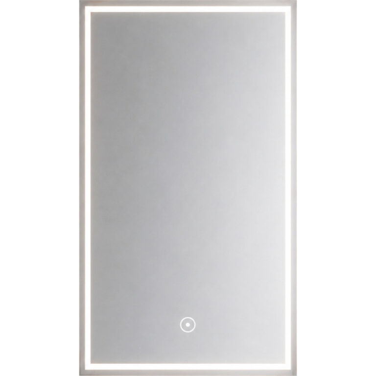 Cassøe Luca spejl med lys, dæmpbar, touch, 60x80 cm