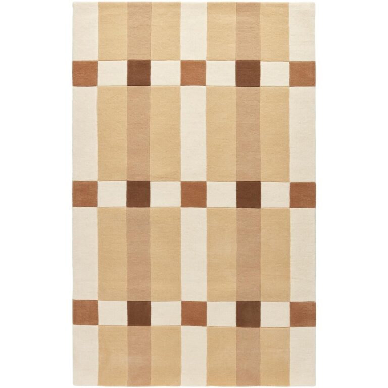 Checks Gulvtæppe 250x350 Beige