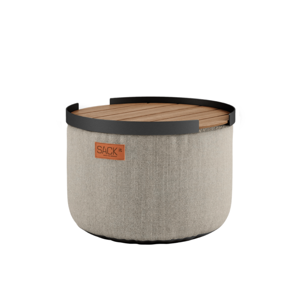 Cobana Pouf + Patio Serving Tray