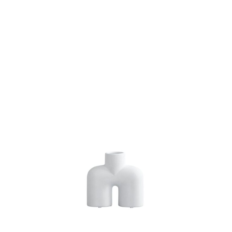 Cobra Tall Vase Lille Bone White