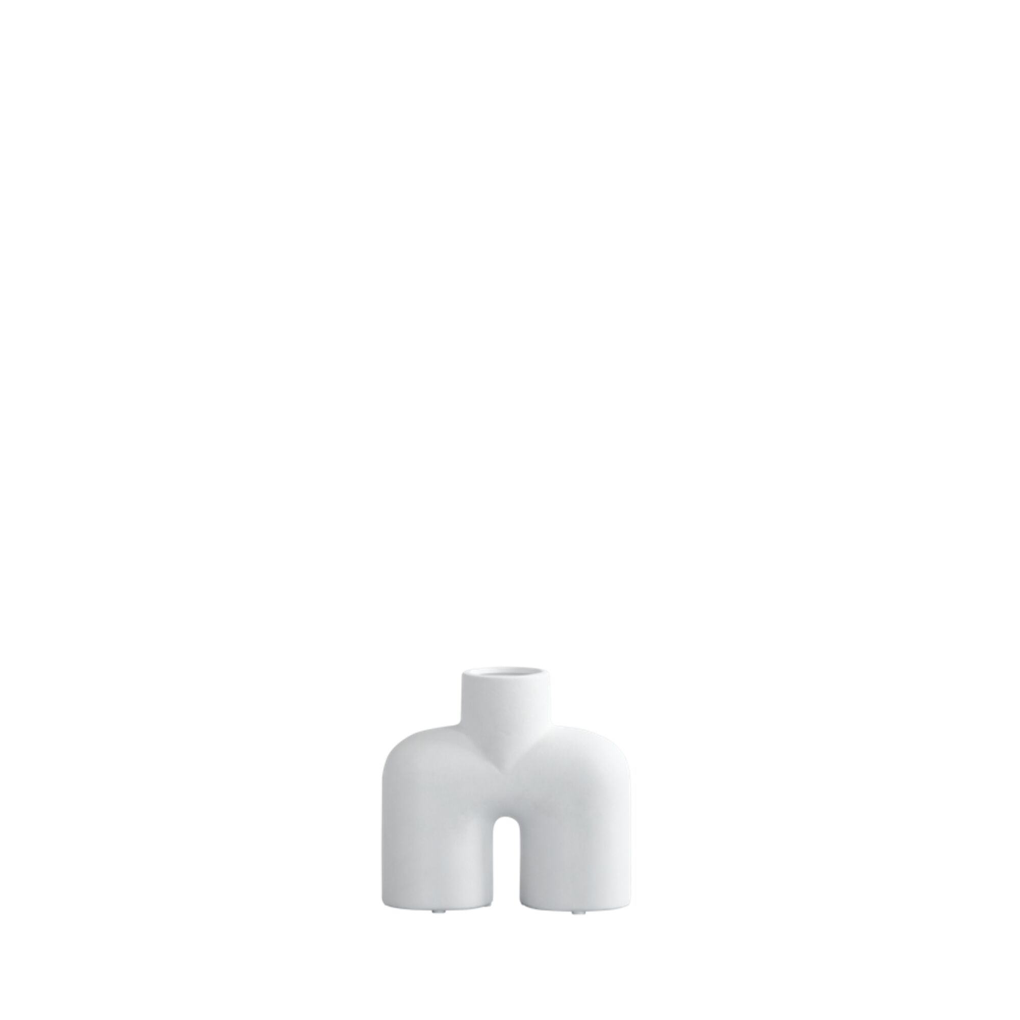 Cobra Tall Vase Lille Bone White