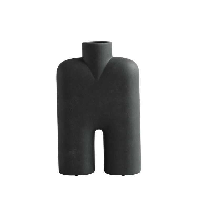 Cobra Vase Høj Medium Sort
