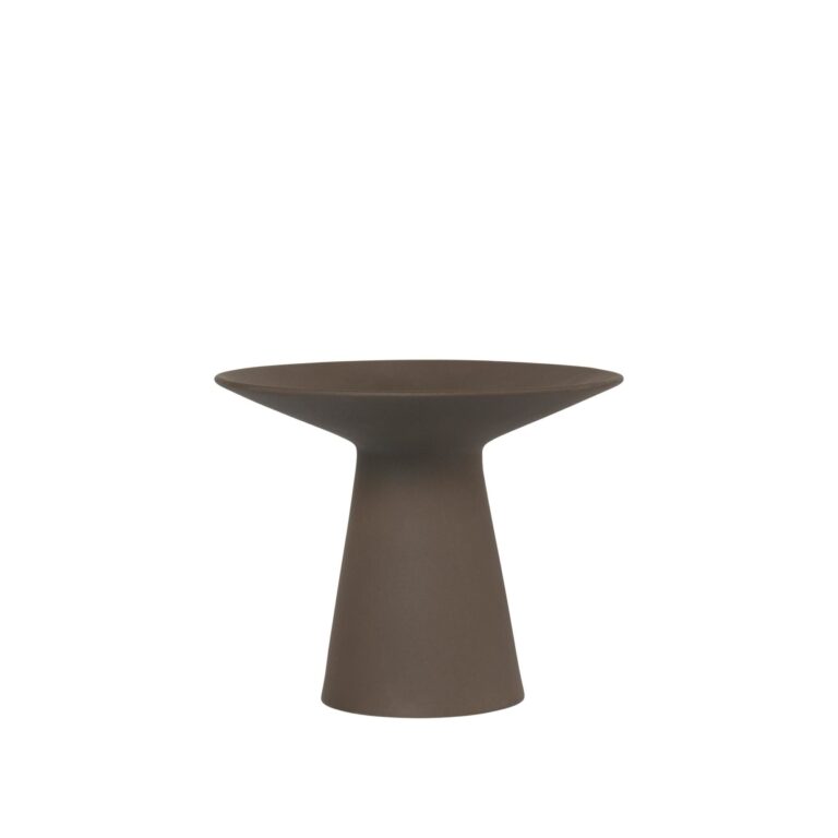 Collar Vase Lille Dark Brown Engobe