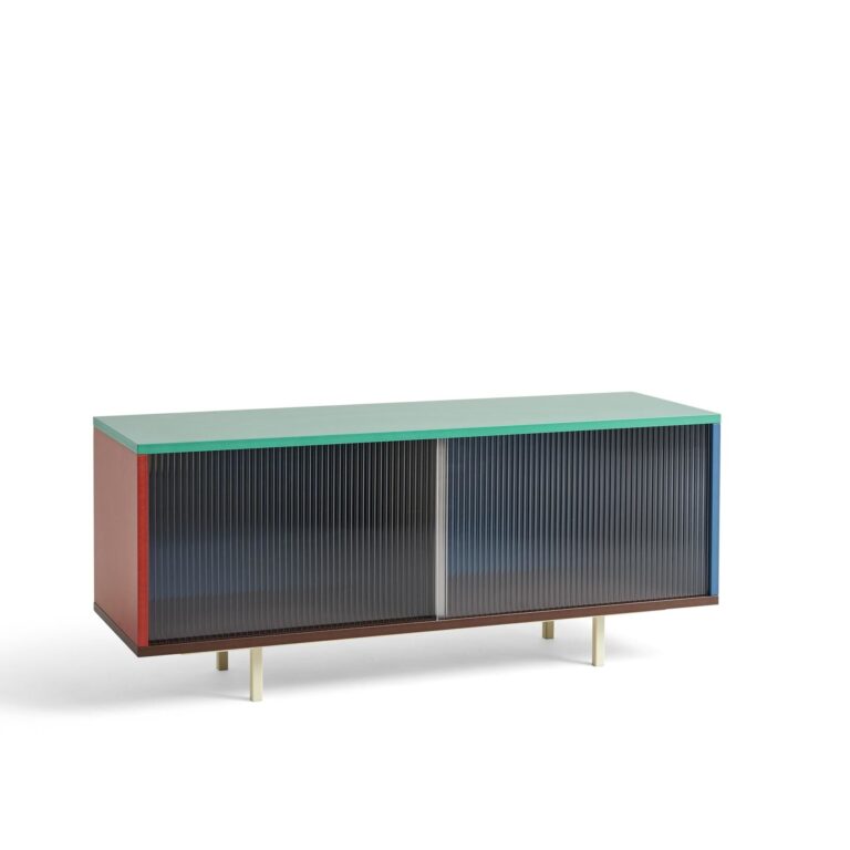 Colour Cabinet Kommode med Glasdøre Medium Multifarvet