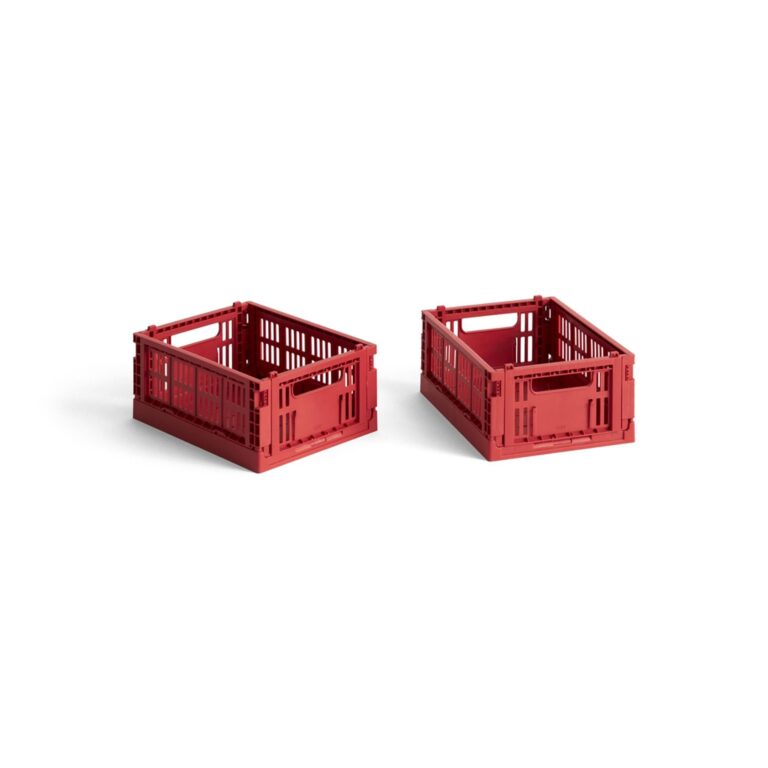 Colour Crate Opbevaringskasse Mini Sæt af 2 Rød