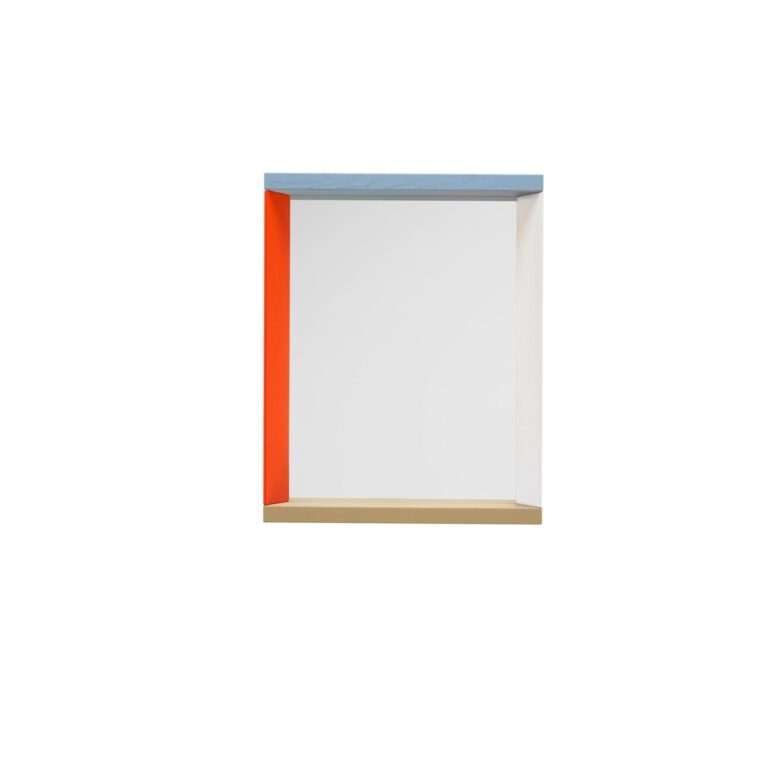 Colour Frame Spejl Lille Blå/Orange