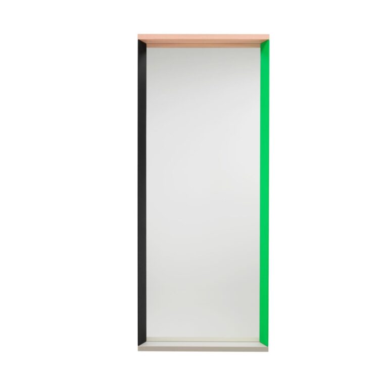 Colour Frame Spejl Stor Grøn/Pink