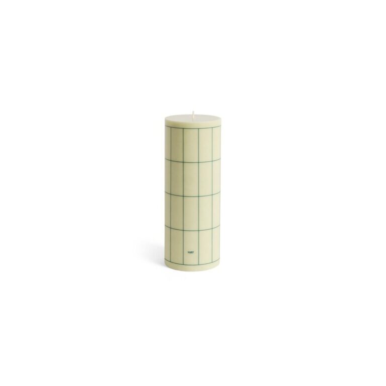 Column Stearinlys Stor Light Green/Dark Green