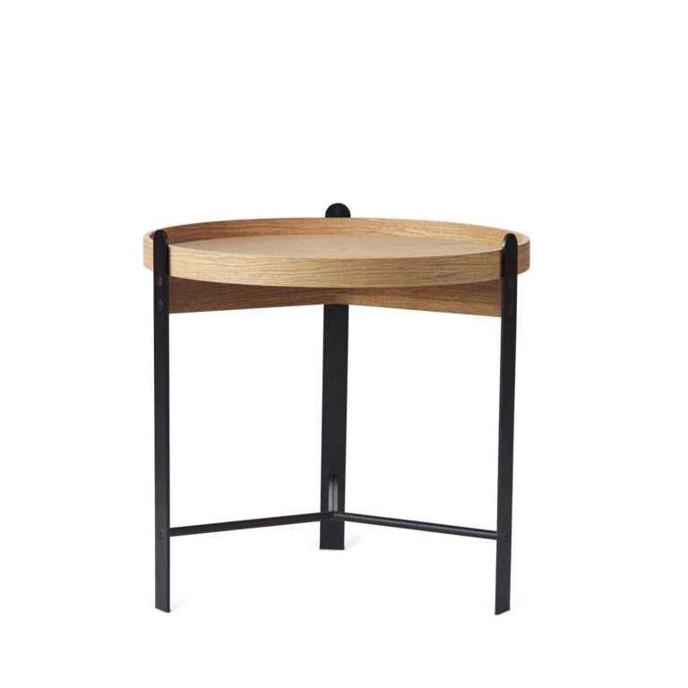 Compose Sofabord Ø50 Egetræ/Sort