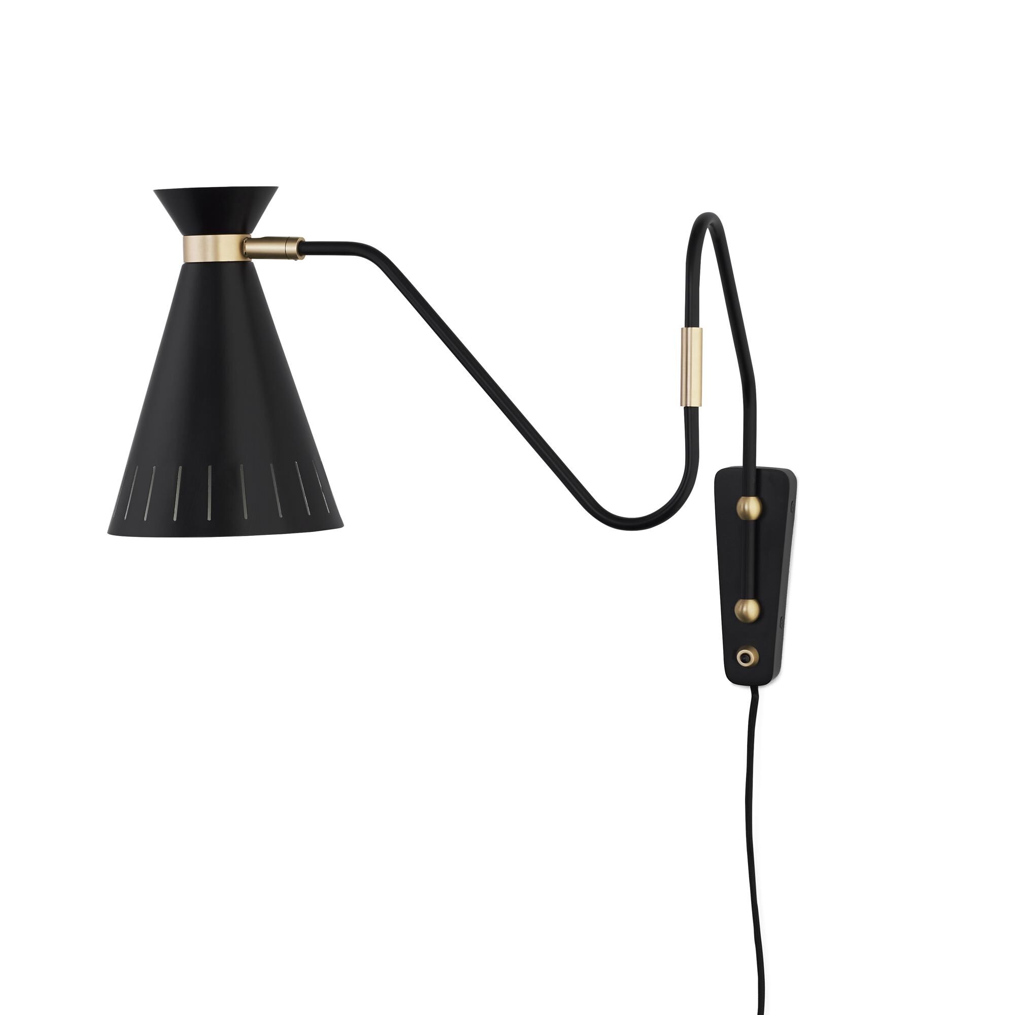Cone Væglampe Sort Noir
