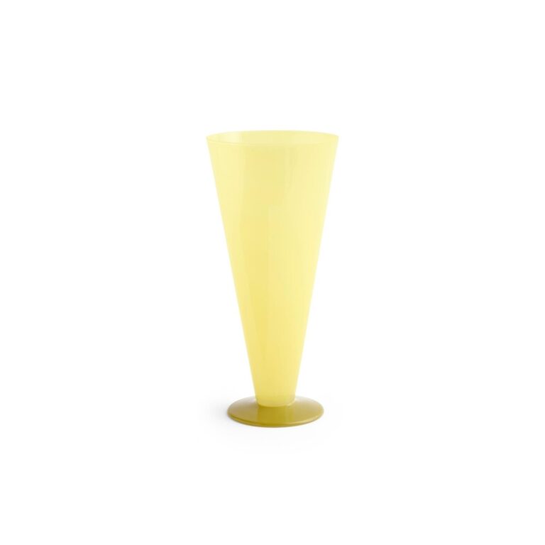Conical Vase Stor Gul/Limegrøn