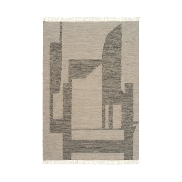Contemporary Kelim Gulvtæppe Råhvid/Grå 200 cm
