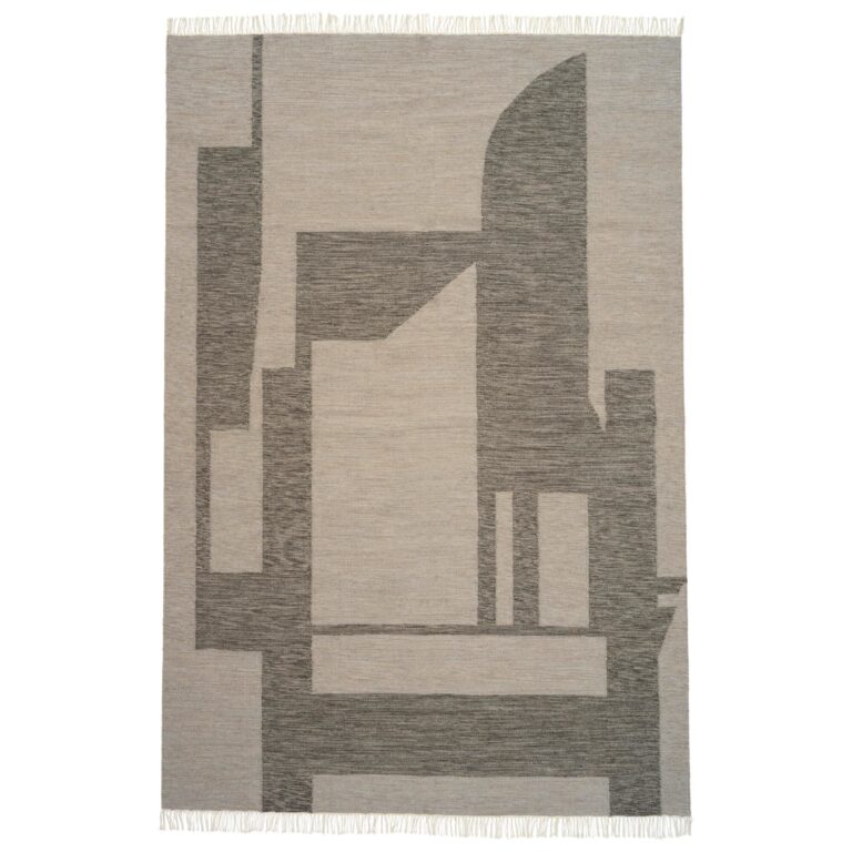 Contemporary Kelim Gulvtæppe Råhvid/Grå 300 cm