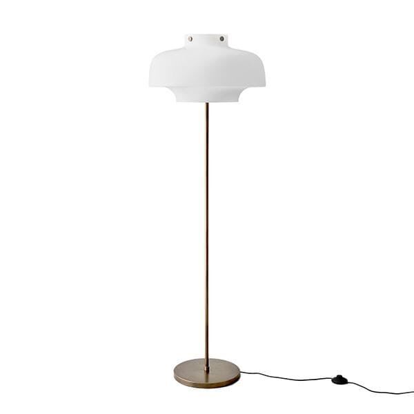 Copenhagen SC14 Gulvlampe Opal Glas & Messing