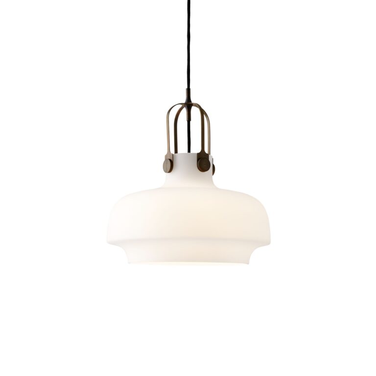 Copenhagen SC7 Pendel Opal Glas og Bronzeret Messing