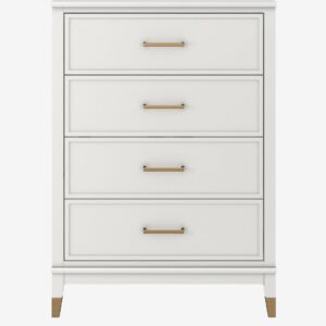 CosmoLiving by Cosmopolitan - Kommode med fire skuffer Westerleigh - Hvid - Kommoder - - Homeroom