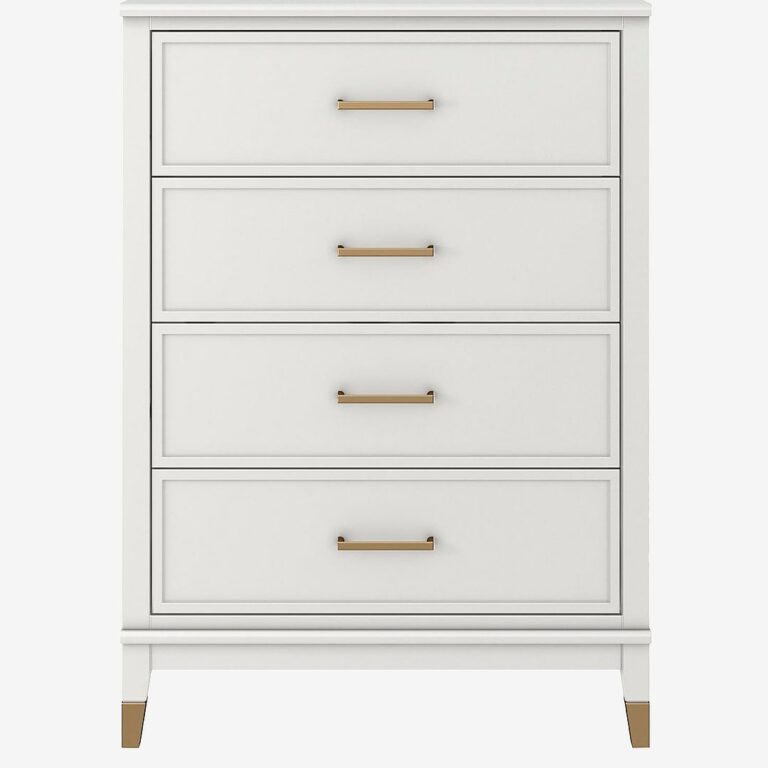CosmoLiving by Cosmopolitan - Kommode med fire skuffer Westerleigh - Hvid - Kommoder - - Homeroom