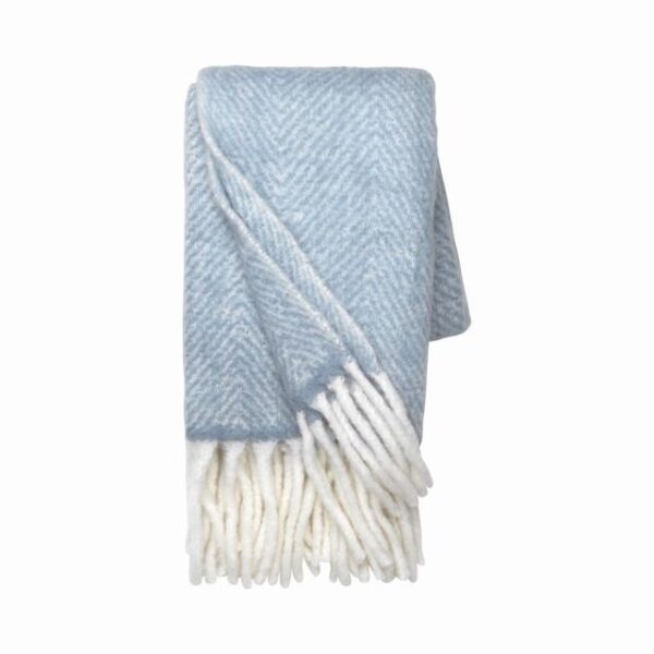 Cozy Living Mathea Tæppe Herringbone Sky Blue