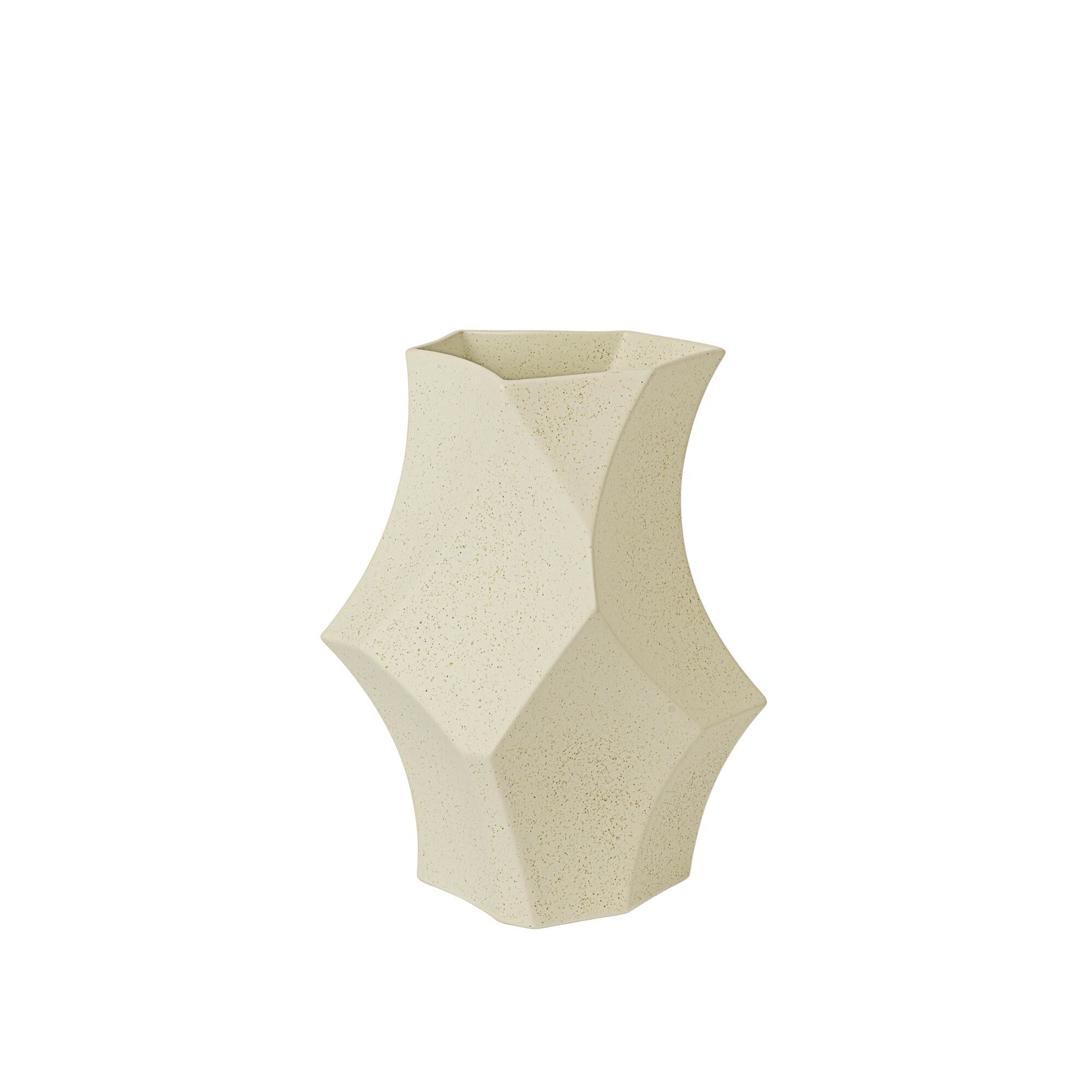 Cueva Vase H26 Off White