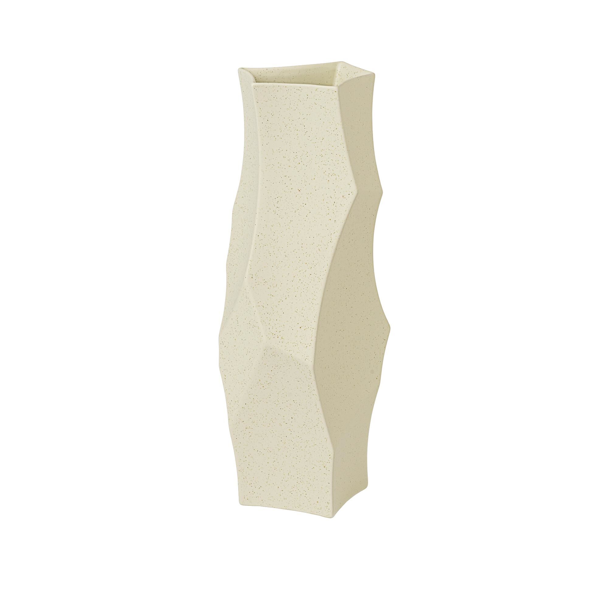 Cueva Vase H37 Off White