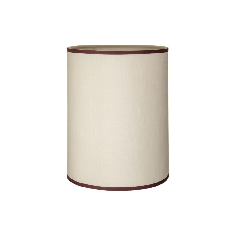 Cylinder Lampeskærm Lille Sand/Bordeaux