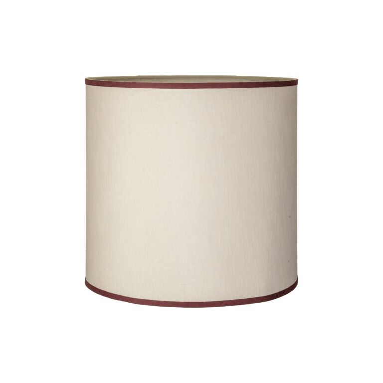 Cylinder Lampeskærm Stor Sand/Bordeaux