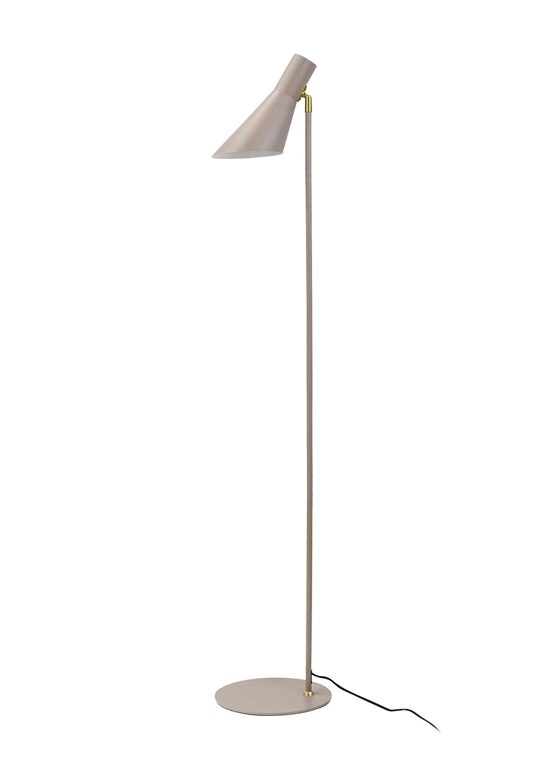 DL12 gulvlampe, beige/messing