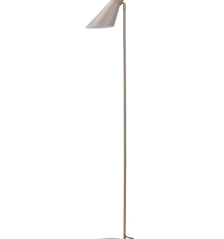 DL12 gulvlampe, beige/messing