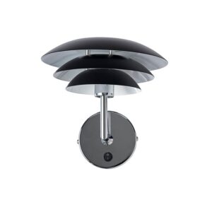 DL20 væglampe, sort/krom