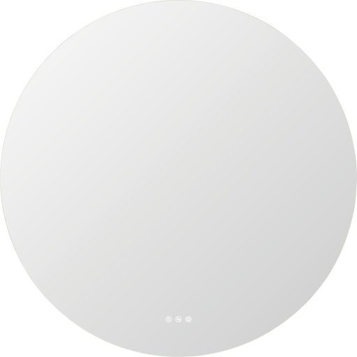 Dansani Corona spejl med lys, dæmpbar, touch, Ø60 cm