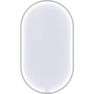 Dansani You Moon spejl med lys, 105x60 cm, mat hvid