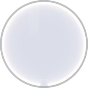 Dansani You Moon spejl med lys, mat hvid, Ø75 cm