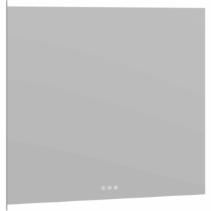 Dansani You Panorama spejl med lys, dæmpbar, 80x80 cm