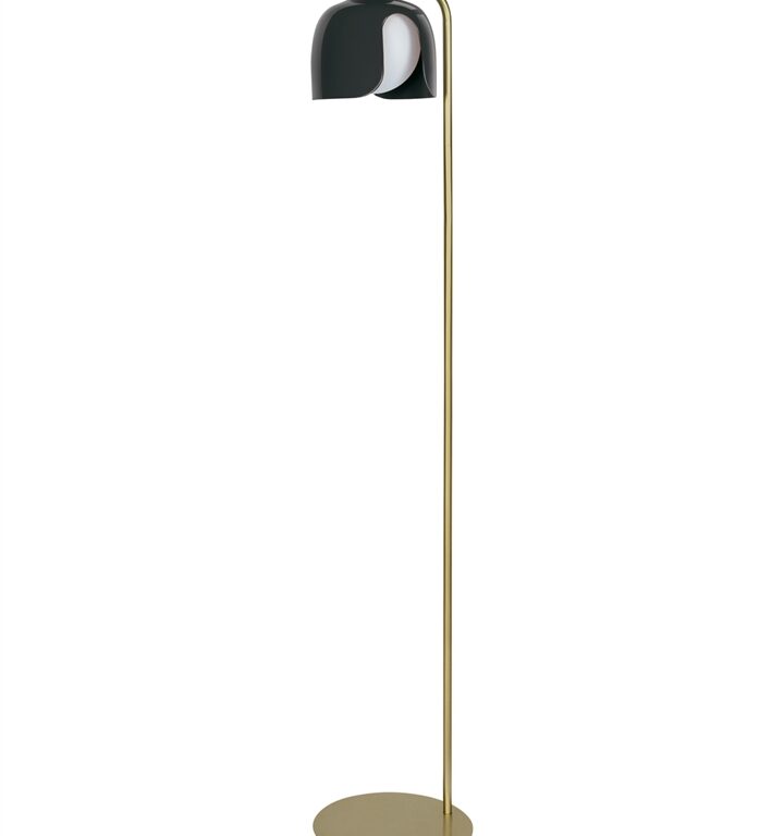 Decor Corolle gulvlampe, sort/guld