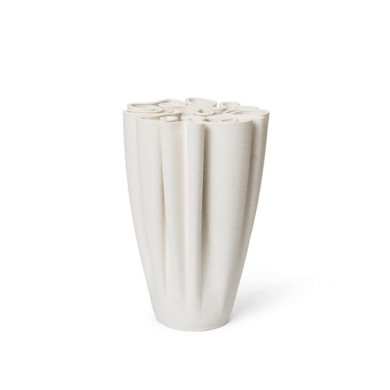 Dedali Vase H25 Off-White