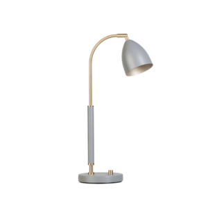 Deluxe Bordlampe Grå/Messing - Belid