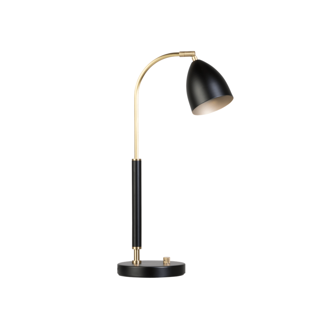 Deluxe Bordlampe Sort/Messing - Belid