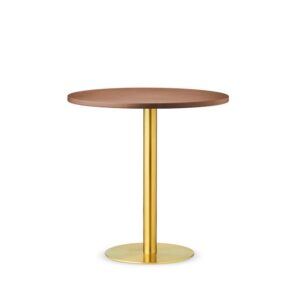 Design By Us Skins Sofabord Ø74 Guld/Brandy