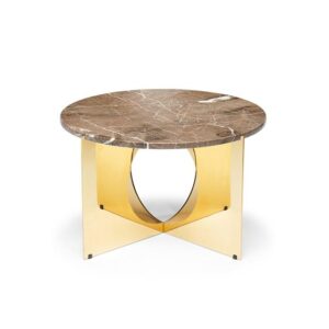 Design By Us This Is Art Sofabord Guld/Grå Marmor