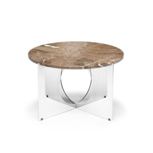 Design By Us This Is Art Sofabord Krom/Grå Marmor