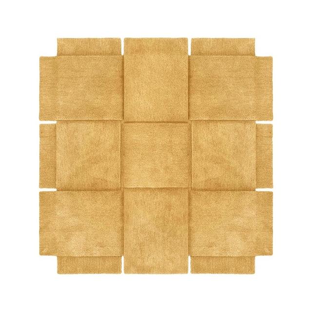 Design House Stockholm Basket Gulvtæppe 180x180 Yellow Ochre