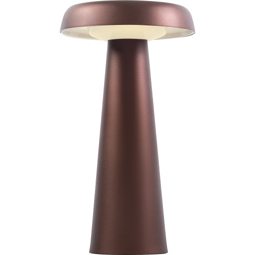 Dftp Arcello genopladelig bordlampe, bruneret messing