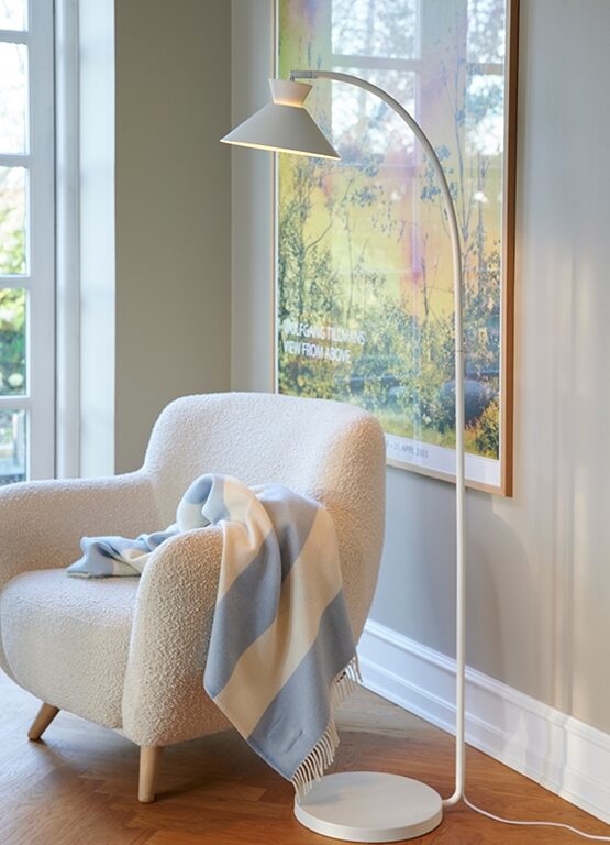 Dial gulvlampe, hvid