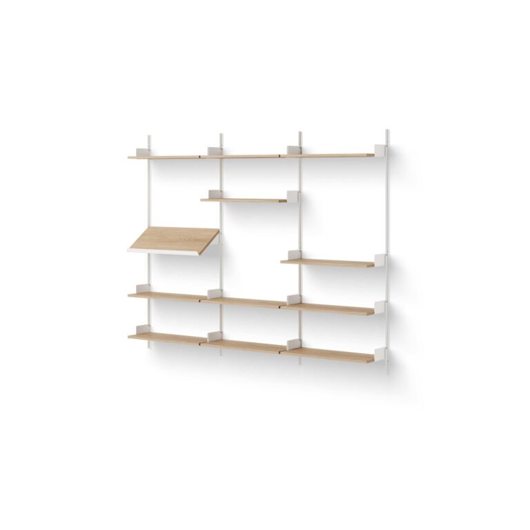 Display Reol 1900 Egetræ/Hvid